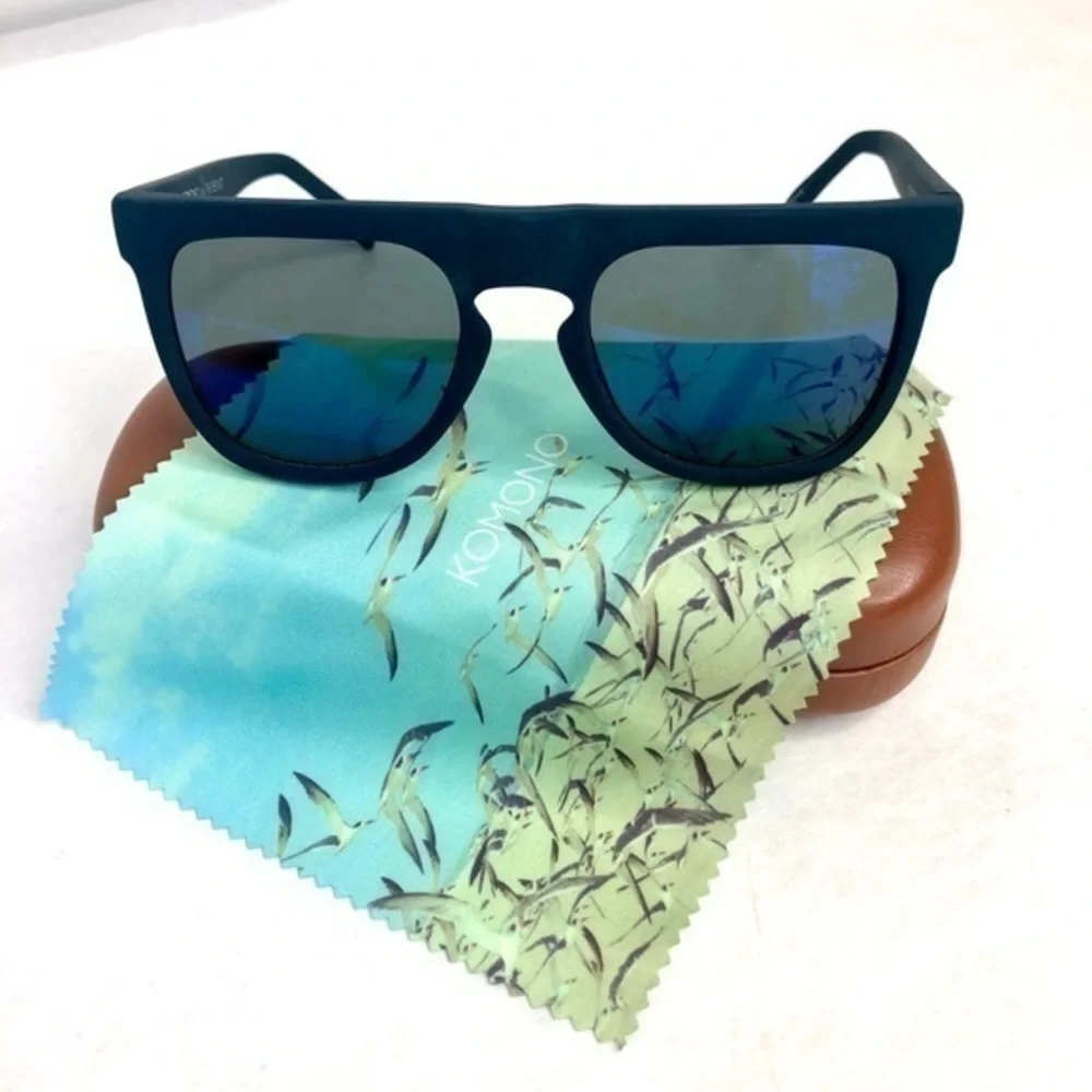 KOMONO Bennet Midnight Blue Rubber Sunglas…